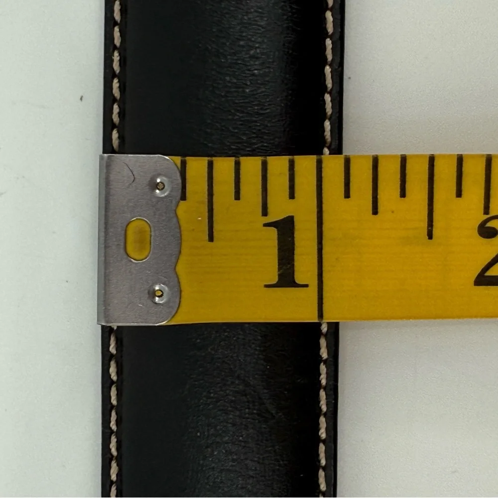 Grant Thomas Black Leather Men’s Contemporary Belt‎ 38